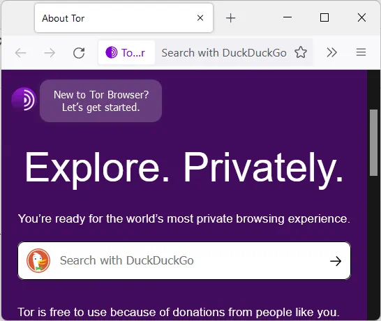 Portable Tor Anonymous Web Browser