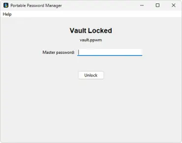Portable Password Manager