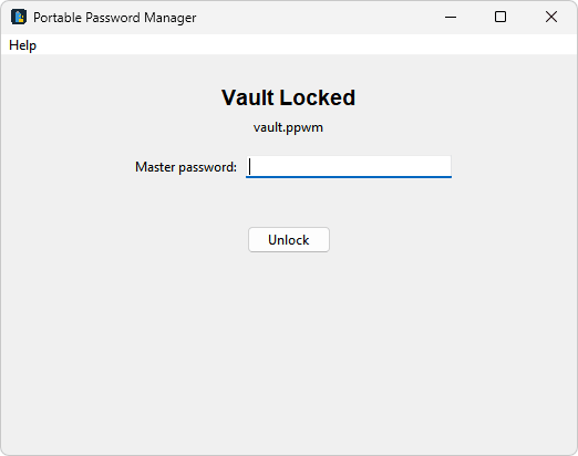 Portable Password Manager 1 Portable Password Manager