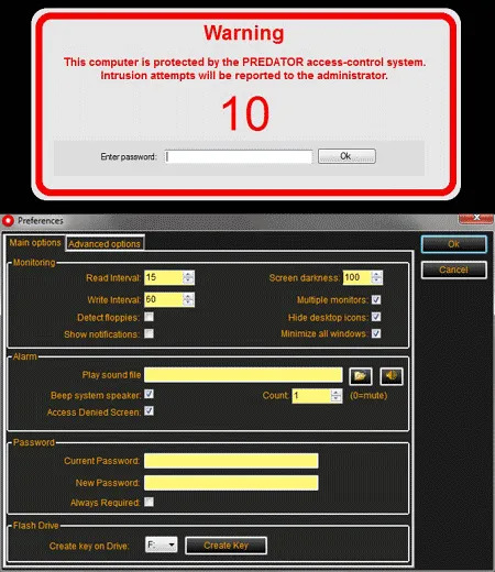 Predator - Settings - PC Login