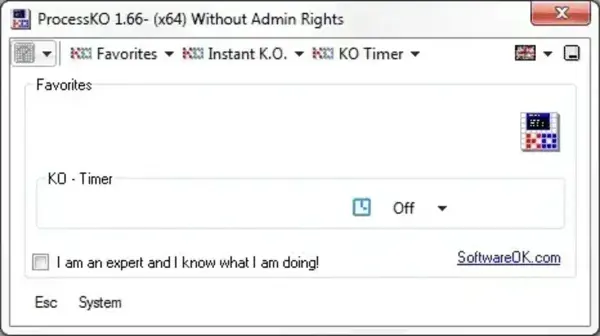 ProcessKO Can Kill those Running Processes Kill Running Processes - ProcessKO