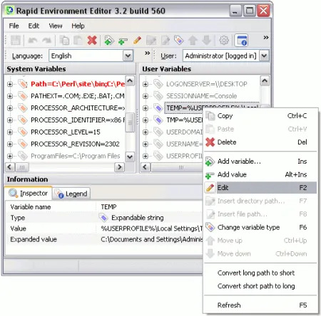 Rapid Environment Editor Rapid Environment Editor