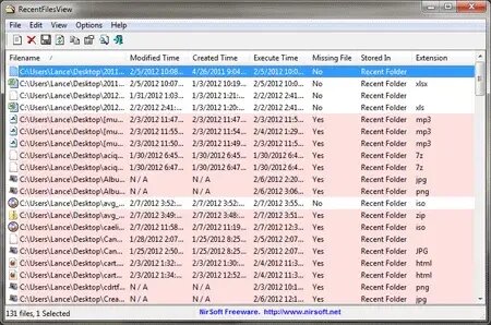 Recently Opened File Viewer - RecentFilesView