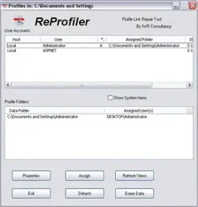 Reprofiler - View and Manager USer Profiles