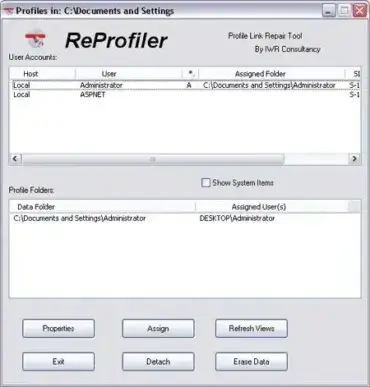 Reprofiler - View and Manager USer Profiles