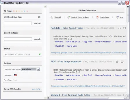 Royal RSS Feed Reader