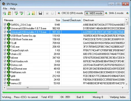 SFV Ninja - Free Checksum Calculator and Validator