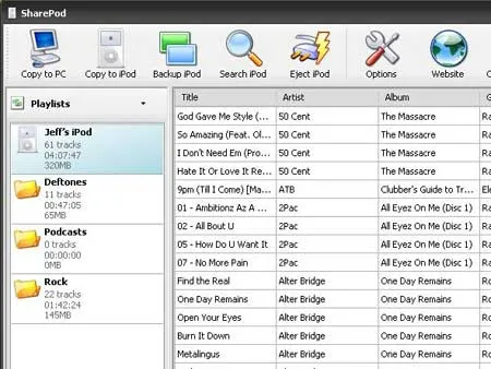 SharePod - Free iPod Manager