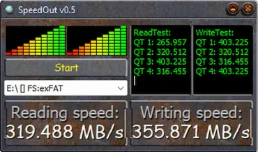 Speedout USB Speed Test