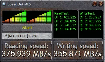 Speedout USB Speed Test