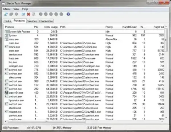 SterJo Free Task Manager