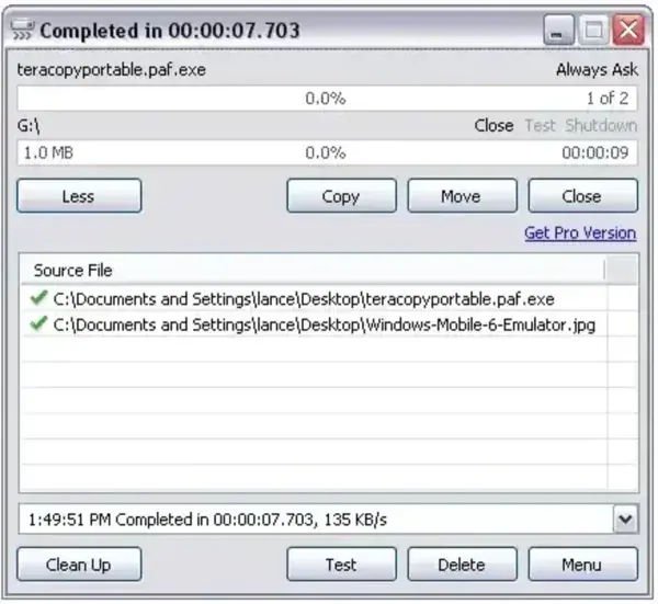 Fast File Transfer App - TeraCopy Portable