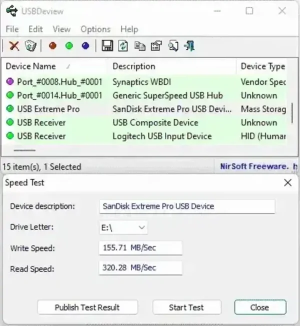 USB Speed Testing Tool