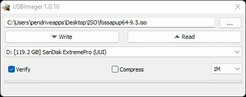 USBImager Copy Bootable ISO to USB Drive USBImager Copy Bootable ISO to USB