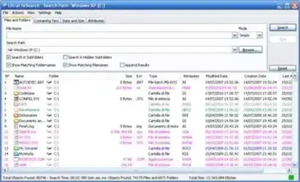 UltraFileSearch - File Search Utility
