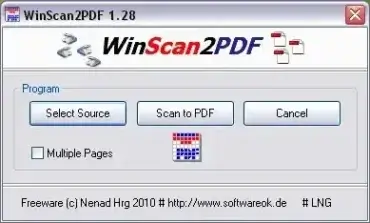 WinScan2PDF - Scan to PDF