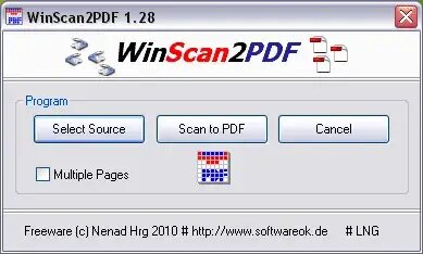 WinScan2PDF - Scan to PDF
