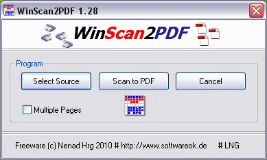WinScan2PDF - Scan to PDF