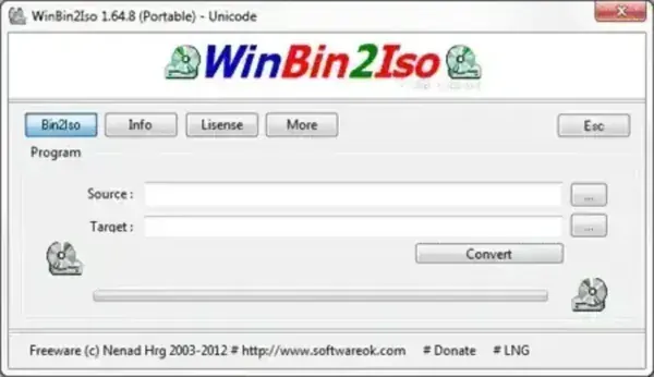 WinBin2Iso - Convert Bin to ISO WinBin2Iso - Free tool to Convert Bin to ISO