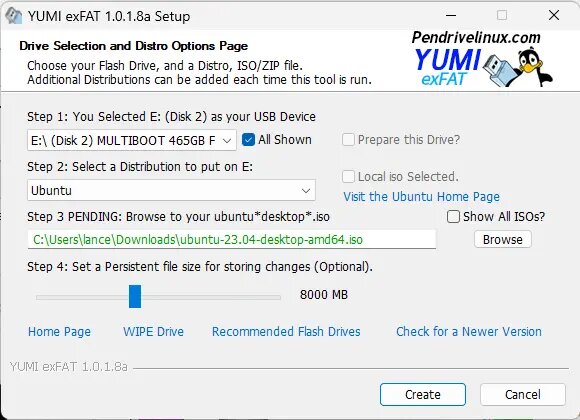 YUMI exFAT setup