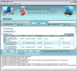 Allway Sync n Go - Portable Backup and Syncronization Software
