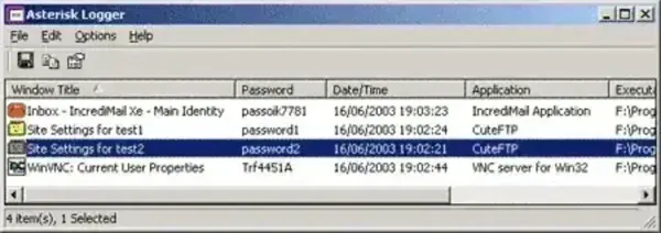 Asterisk Logger - Password Revealer