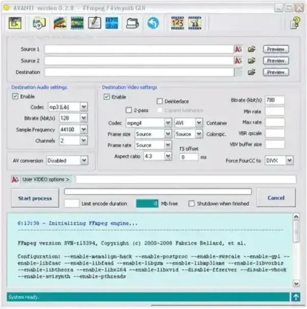 Avanti GUI - Audio Video Encoder Decoder
