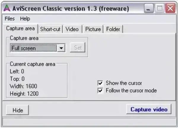 Portable Screen Capture Tool AviScreen Portable Screen Capture Tool