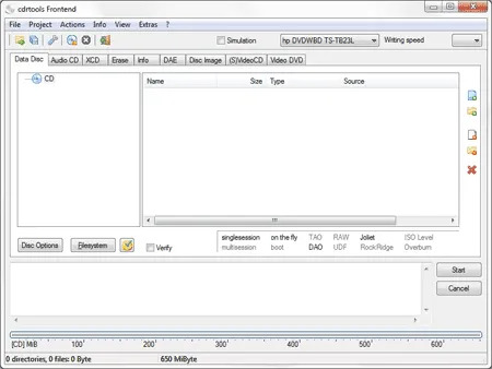 cdrtfe Portable CD DVD Blu Ray Recording