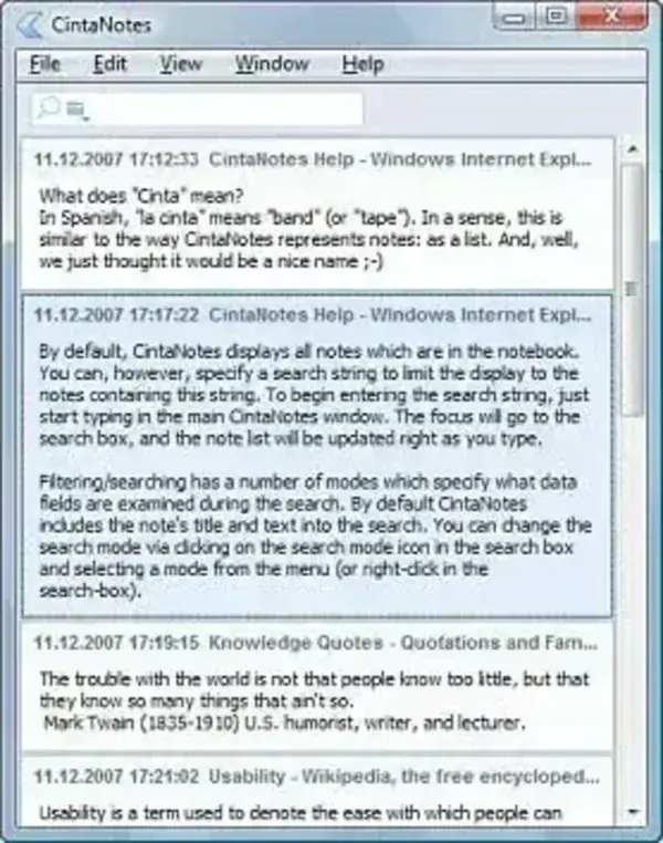 Portable Notes Manager - Cinta Notes