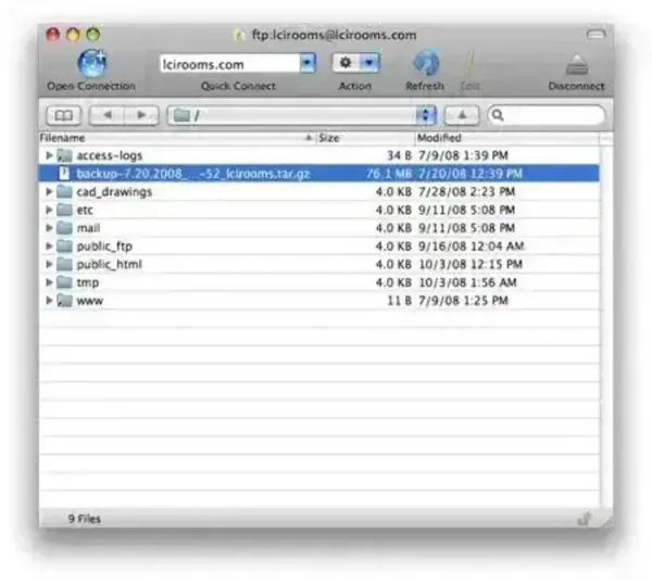 Portable Cyberduck FTP client for Mac OS X