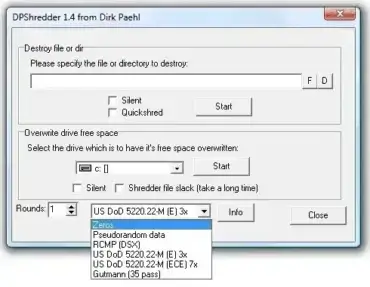 DP Shredder - Portable File Shredding