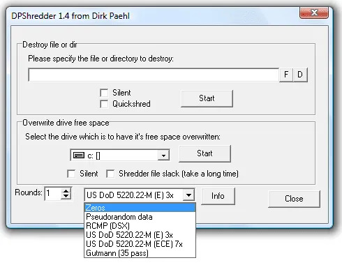 DP Shredder - A Free Portable File Shredder DP Shredder - Portable File Shredding