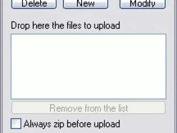 DropUpLoad Portable FTP Spooler Screenshot