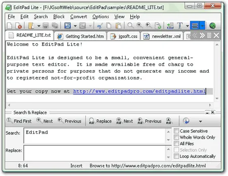 EditPad Lite Screenshot