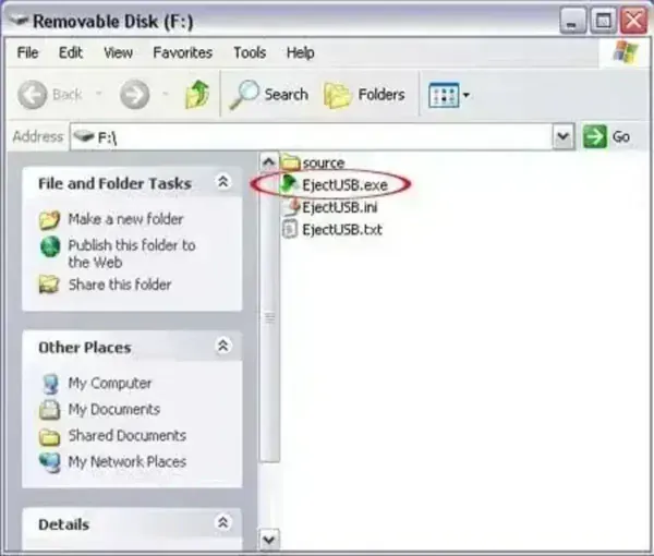ejectUSB - USB flash drive ejection tool