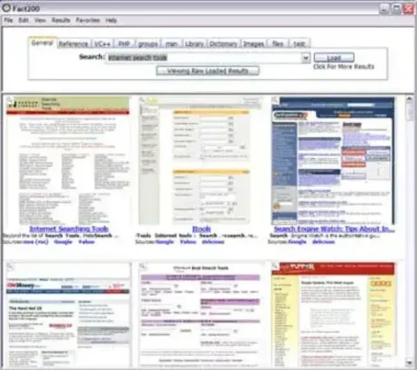 Fact 2000 Portable Internet Search Tool fact200 screenshot