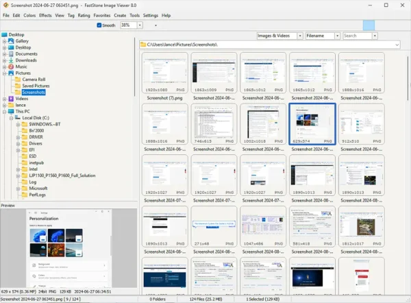 fastStone Portable Image Viewer and editor