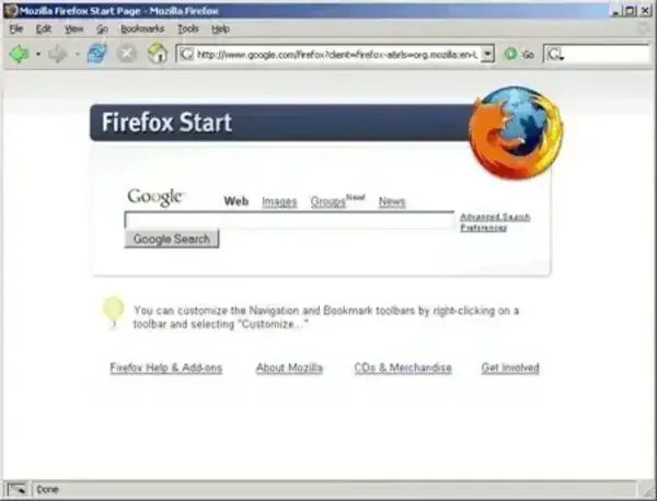 Firefox Portable running from a USB flash drive