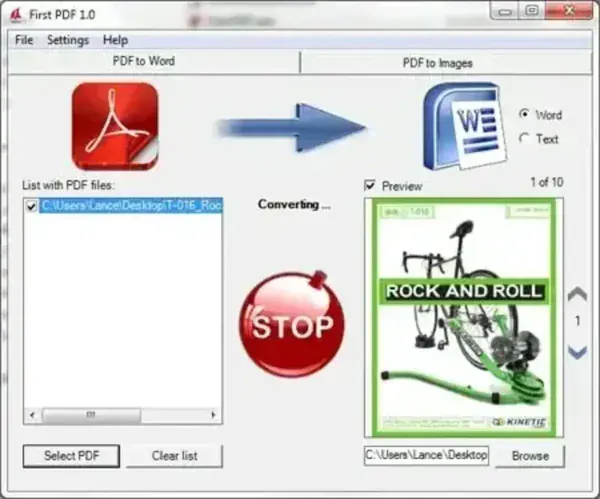 First PDF - Convert PDF to Word Documents