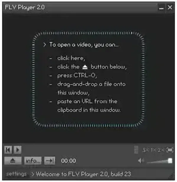 Portable FLV Flash Player Portable FLV Player Screenshot