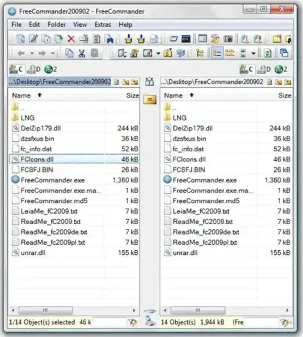Free Commander - USB Portable File Manager