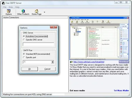 Free SMTP Server - Portable SMTP Server