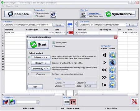 Portable File Sync Tool - FreeFileSync