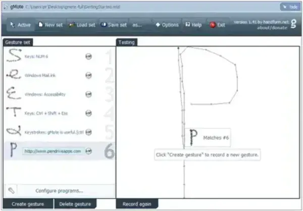 gMote - Mouse Gestures