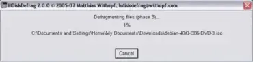 HDiskDefrag pop