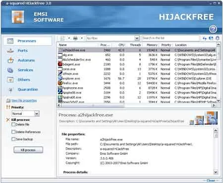 HiJackFree Malware Scanner