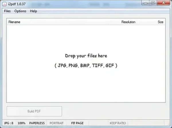i2pdf - Free Image to Document Converter