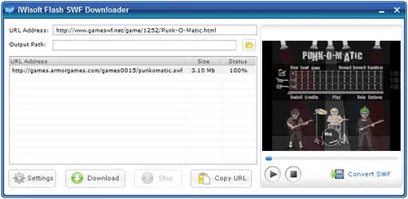 Screenshot of iwisoft swf downloader