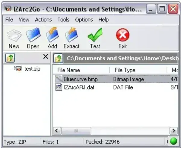 IZArc2Go Portable Archive Utility Screenshot